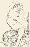 Female Nude Study - Gustav Klimt