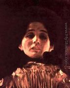 Face Portrait Of A Lady - Gustav Klimt