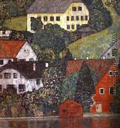 Houses In Unterach On The Attersee - Gustav Klimt