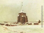 The Old Cemetery Tower At Nuenen In The Snow - Vincent Van Gogh