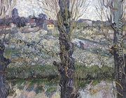 Orchard In Blossom With View Of Arles - Vincent Van Gogh