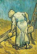 Peasant Woman Cutting Straw (after Millet) - Vincent Van Gogh