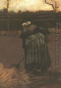 Peasant Woman Digging IV - Vincent Van Gogh