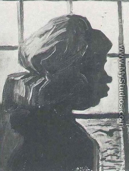 Peasant Woman Seen Against The Window - Vincent Van Gogh