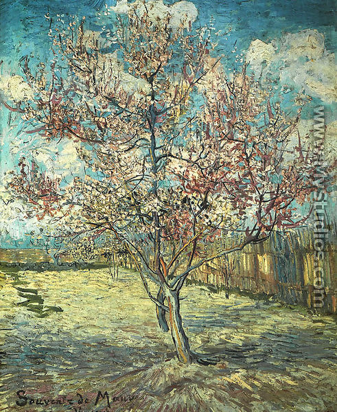 Pink Peach Tree In Blossom (Reminiscence Of Mauve) - Vincent Van Gogh