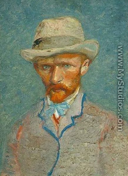 Self Portrait With Grey Felt Hat II - Vincent Van Gogh