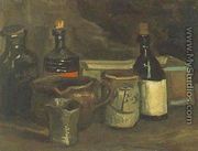 Still Life With Bottles And Earthenware - Vincent Van Gogh