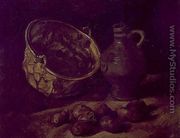 Still Life With Brass Cauldron And Jug - Vincent Van Gogh