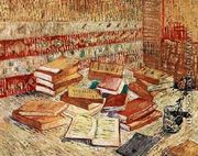 Still Life With French Novels And A Rose - Vincent Van Gogh