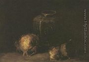 Still Life With Ginger Jar And Onions - Vincent Van Gogh