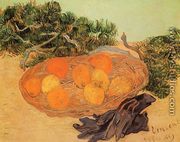 Still Life With Oranges Lemons And Blue Gloves - Vincent Van Gogh