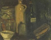 Still Life With Pots Jar And Bottles - Vincent Van Gogh
