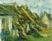 Thatched Sandstone Cottages In Chaponval - Vincent Van Gogh