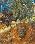 Trees In The Garden Of Saint Paul Hospital IV - Vincent Van Gogh