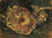Two Cut Sunflowers - Vincent Van Gogh