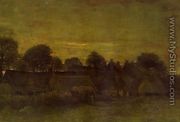 Village At Sunset - Vincent Van Gogh