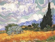 Wheat Field With Cypresses At The Haute Galline Near Eygalieres - Vincent Van Gogh