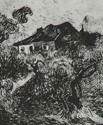 The White Cottage Among The Olive Trees - Vincent Van Gogh