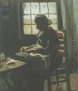 Woman Sewing - Vincent Van Gogh