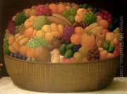 Basket Of Fruits Canasta De Frutas - Fernando Botero