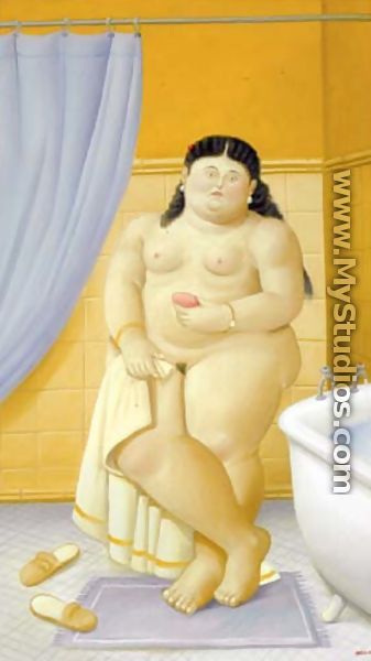 A Bath - Fernando Botero