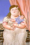 Mother And Son Madre E Hijo - Fernando Botero