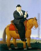 Man On Horse - Fernando Botero