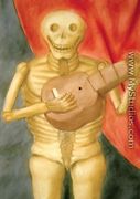 Dead Playing Guitar La Muerte Tocando Guitarra - Fernando Botero