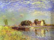 The Canal Du Loing At St Mammes - Alfred Sisley