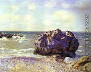Langland Bay Storrs Rock   Morning - Alfred Sisley