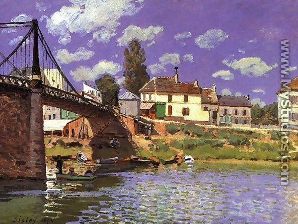 The Bridge at Villeneuve-la-Garenne 1872 - Alfred Sisley