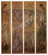 The Nativity  Cartoons For Stained Glass At St  David's Church  Hawarden - Sir Edward Coley Burne-Jones