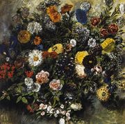 Bouquet of Flowers 1849-50 - Eugene Delacroix