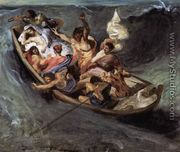 Christ on the Lake of Gennezaret (sketch) c. 1841 - Eugene Delacroix