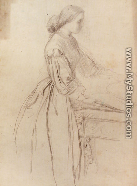 Portrait Of A Lady  Possibly Julia Jackson - George Frederick Watts