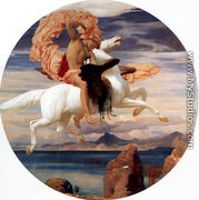 Perseus On Pegasus Hastening To The Rescue Of Andromeda - Lord Frederick Leighton