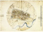 Town Plan Of Imola - Leonardo Da Vinci