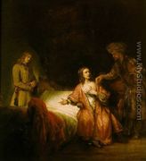Joseph Accused by Potiphar's Wife 1655 - Rembrandt Van Rijn