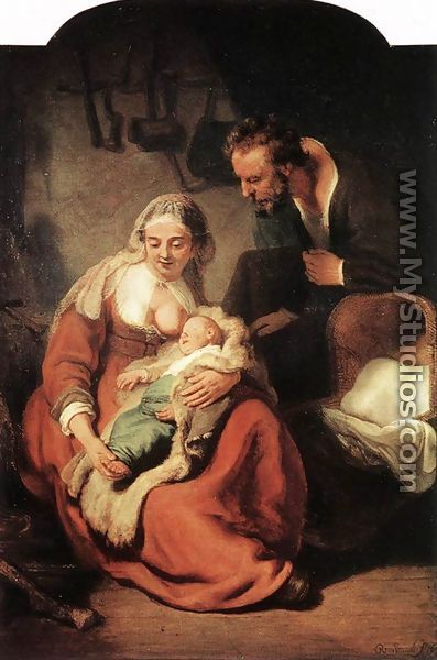 The Holy Family 1630s - Rembrandt Van Rijn