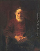 Portrait of an Old Man in Red 1652-54 - Rembrandt Van Rijn