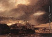 Stormy Landscape c. 1638 - Rembrandt Van Rijn