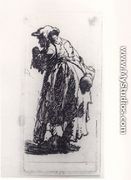 Old Beggar Woman With A Gourd 1630 - Rembrandt Van Rijn