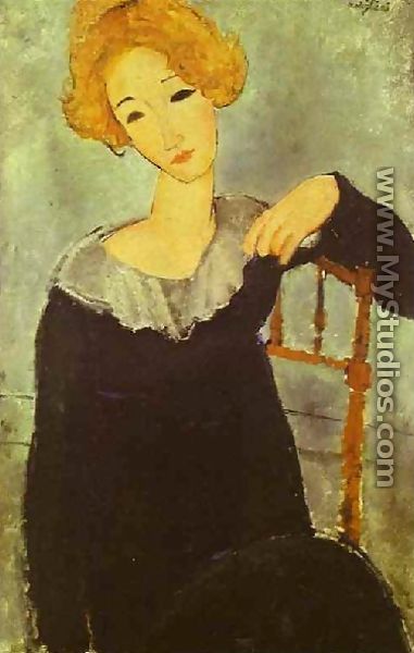 Woman With Read Hair - Amedeo Modigliani