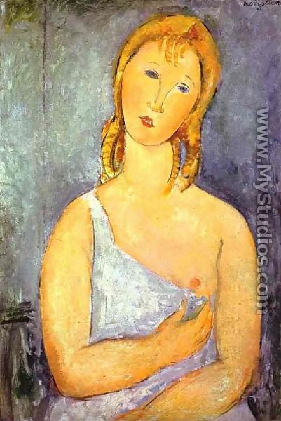 Girl In A White Chemise - Amedeo Modigliani