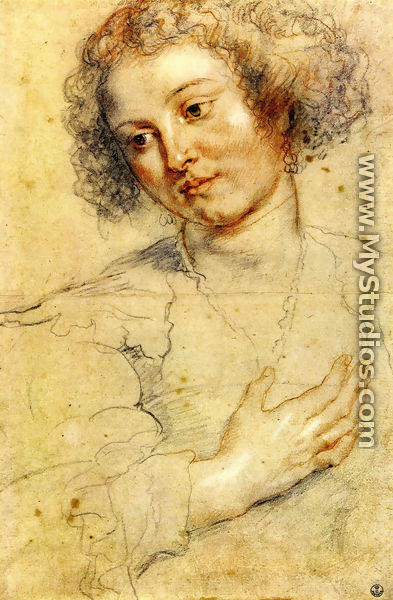 Head And Right Hand Of A Woman - Peter Paul Rubens