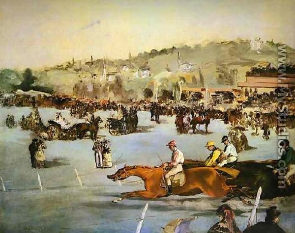 Racecourse In The Bois De Boulogne - Edouard Manet