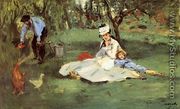 The Monet Family In The Garden - Edouard Manet