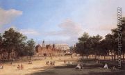 London   The Old Horse Guards And Banqueting Hall  From St James S Park - (Giovanni Antonio Canal) Canaletto