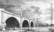 London   Westminster Bridge Under Repair - (Giovanni Antonio Canal) Canaletto