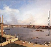 London The Thames And The City Of London From Richmond House - (Giovanni Antonio Canal) Canaletto